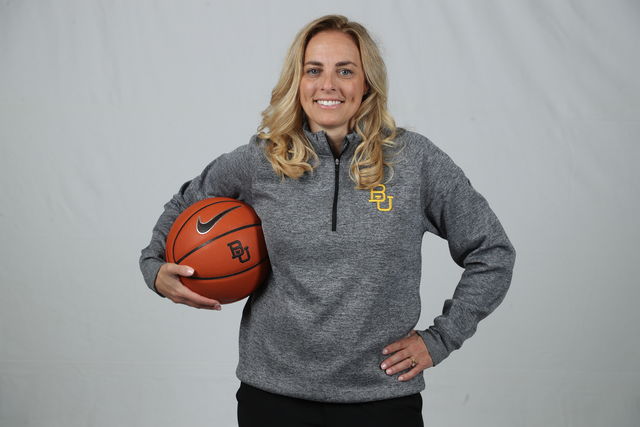 Portrait of Baylor women's basketball head coach Nicki Collen, taken on May 5, 2021. 
Photo courtesy of Baylor Athletics