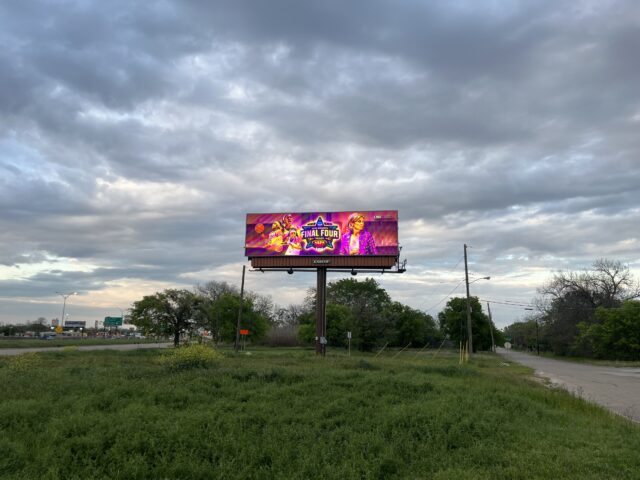 The billboard of former Baylor women's basketball head coach Kim Mulkey and some of her players at Louisiana State University, on Wednesday, located at I-35 and 22nd St.
Michael Haag | Sports Editor