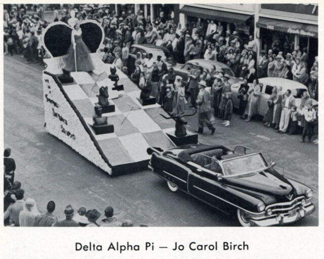 Delta Alpha Pi parade float of 1954 | Roundup File Photo