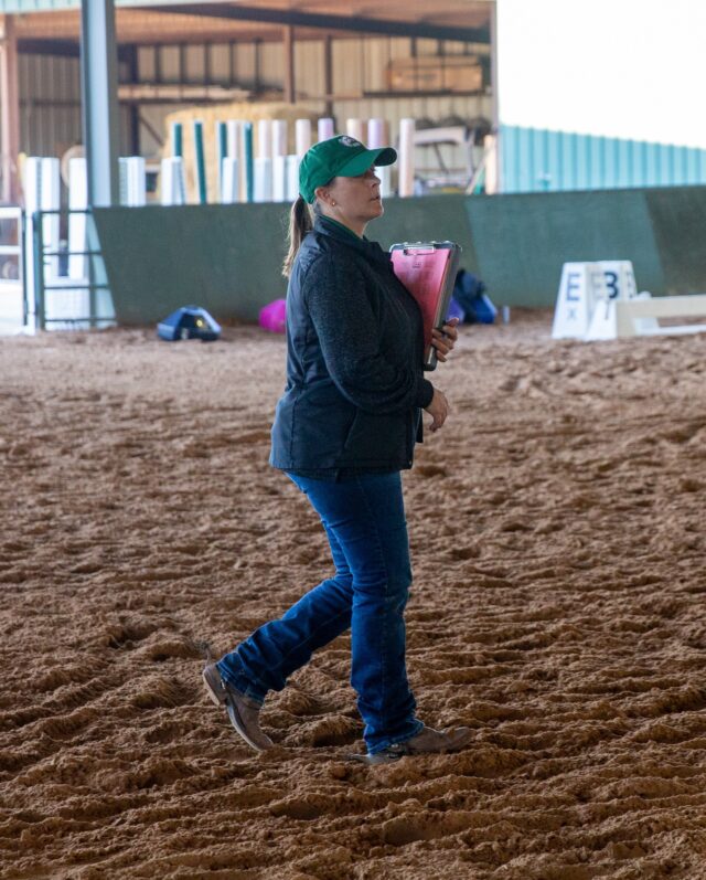 Head coach Casie Maxwell is in her seventh season at the helm of No. 8 Baylor equestrian. Michael Haag | Sports Editor