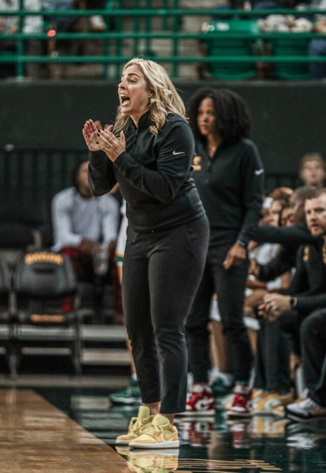 Head coach Nicki Collen is 7-0 for the first time in her three years at Baylor. Kenneth Prabhakar | Photo Editor