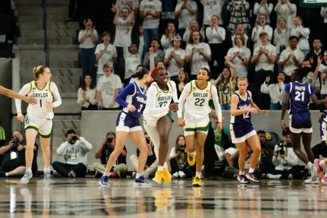 Graduate student forward Aijha Blackwell (33) leads the team with 38 career double-doubles after Monday's performance. Assoah Ndomo | Photographer
