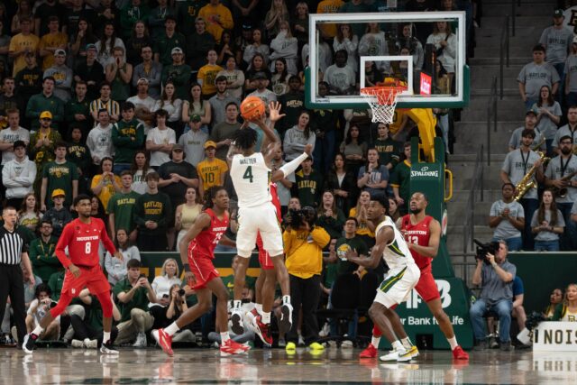 Freshman guard Ja'Kobe Walter scored 20 or more points for the eighth time this season, including two of the last three contests for Baylor. Assoah Ndomo | Photographer