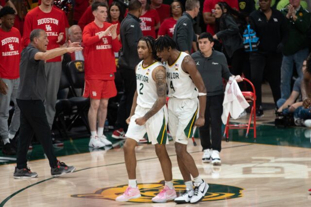 Freshman guard Ja'Kobe Walter (right) also hit five 3-pointers on Saturday, matching his season-high which was last done against Mississippi Valley State on Dec. 22, 2023. Assoah Ndomo | Photographer