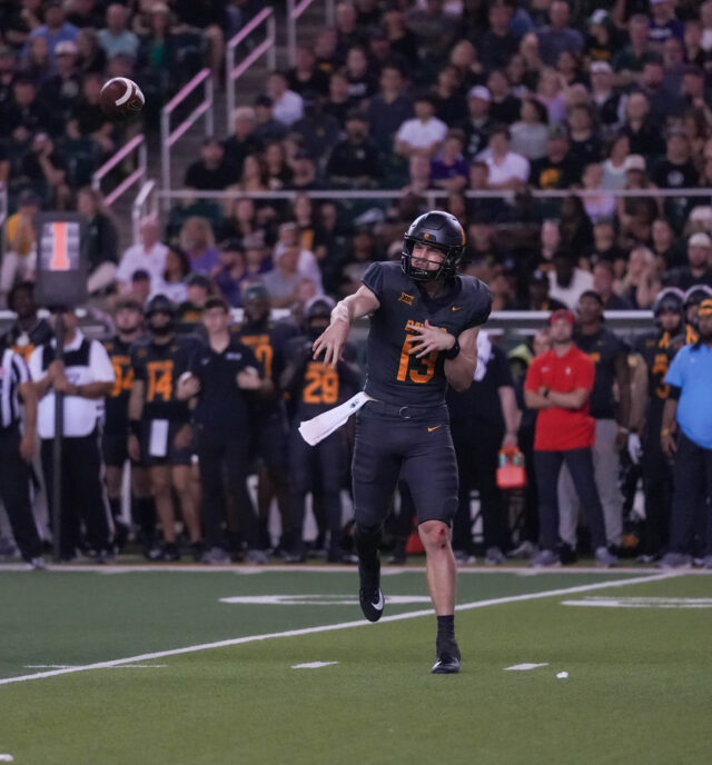 Redshirt junior quarterback Sawyer Robertson currently sits sixth in the nation in QBR according to ESPN. Mary Thurmond | Photographer