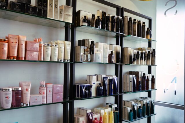 The wide selection of products for sale at Asylum Hair Salon for use during or after any services you receive. Brady Harris | Photographer
