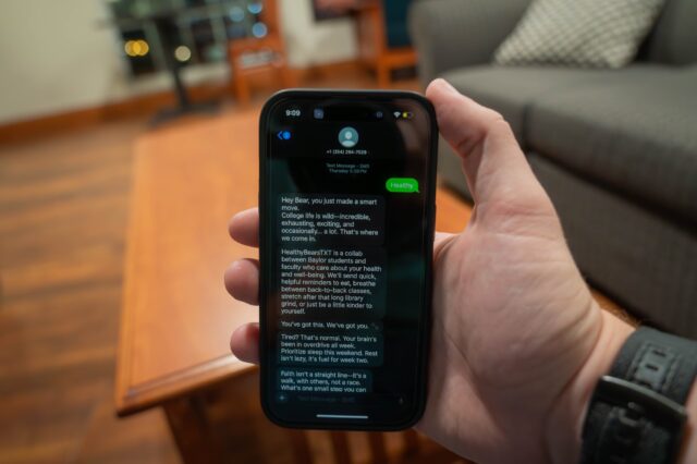 HealthyBearsTXT provides students health, wellness support over text