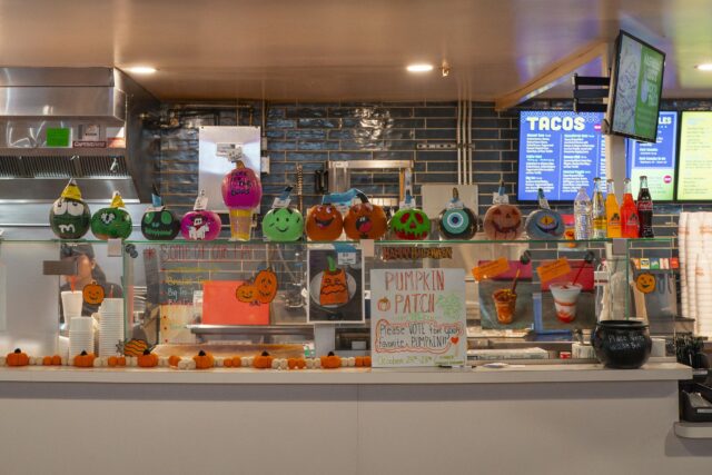 One particular Union Hall vendor, Wacool Tacos & Tamales, hosted a contest that allowed customers to vote for the best pumpkin decoration. Jake Schroeder | Photographer