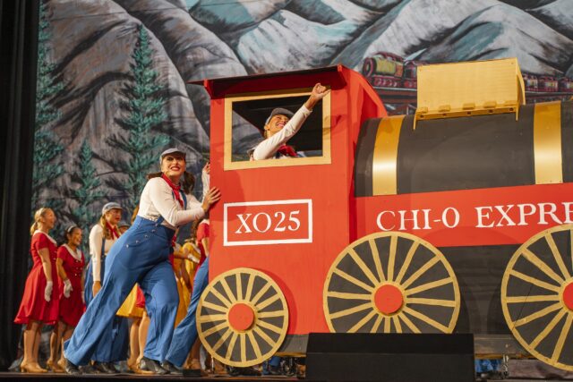 Chi Omega&squot;s "Back on Track" featured a performance that had everybody chugging along. Jake Schroeder | Photographer