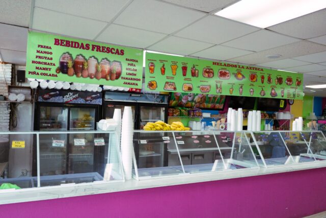 The ice cream collection at one of the locations of Helados La Azteca, where they serve delicious ice cream and Mexican desserts. Brady Harris | Photographer