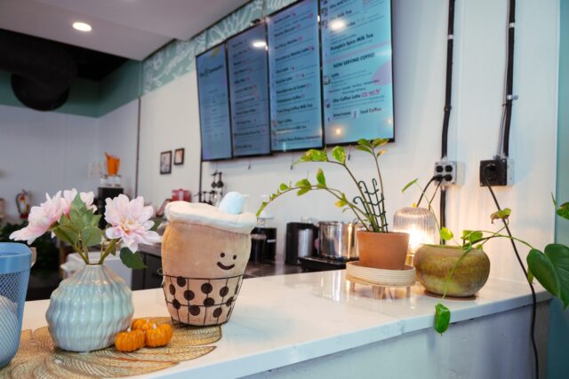 Cha Community, located just off campus, serves up delicious boba and snacks. Brady Harris | Photographer