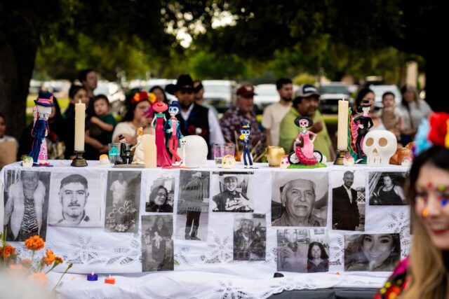 Participants in the Día de los Muertos festival prepare ofrendas complete with candles, photos and skulls, or calaveras, to remember their loved ones. Lariat file photo