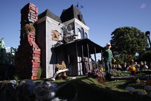 A spooky halloween themed float from the year 2000. Roundup File Photo