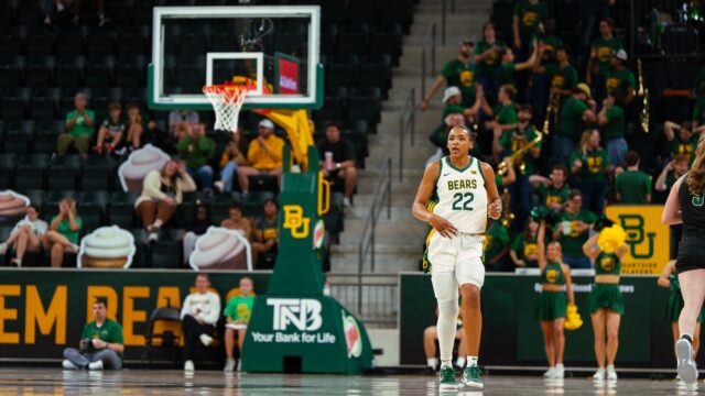 Senior guard Bella Fontleroy hit a career milestone of 1000 career points in the Bears' 99-43 win against Le Moyne Sunday afternoon. Brady Harris | Photographer