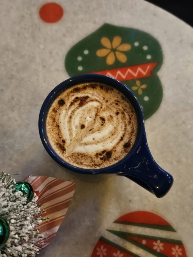 Dichotomy&squot;s "Holiday Armadillo" features house-made hazelnut pecan syrup.