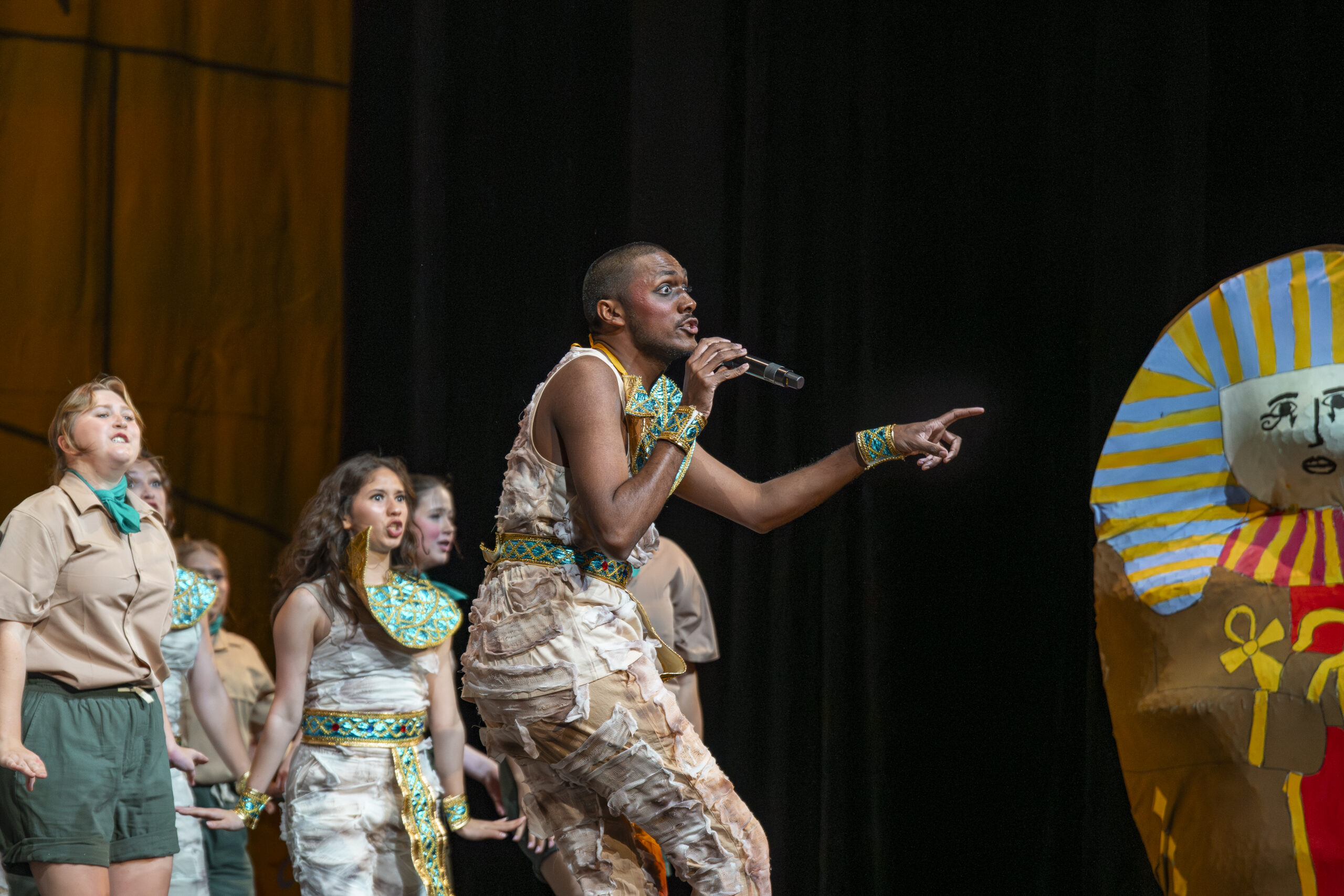 Sing Alliance's mummy-themed act blends archaeology mystery and hit songs by Kendrick Lamar and Fallout Boy. Jake Schroeder | Photographer