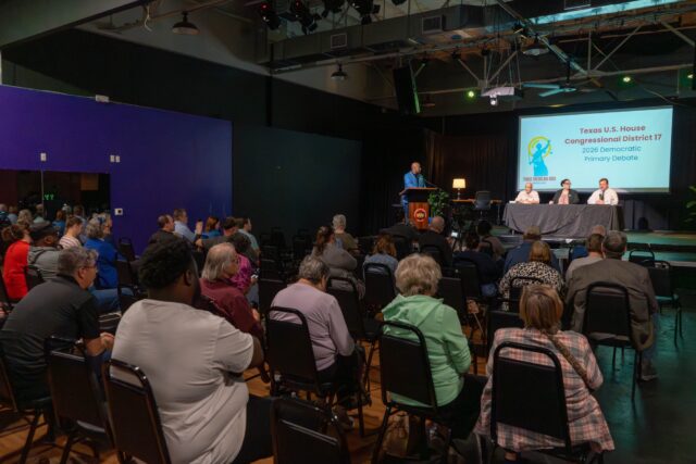 The Texas U.S. House Congressional District 2026 Democratic Primary Debate was held at the Waco Performing Arts Community Center Wednesday Night. Mesha Mittanasala | Photographer