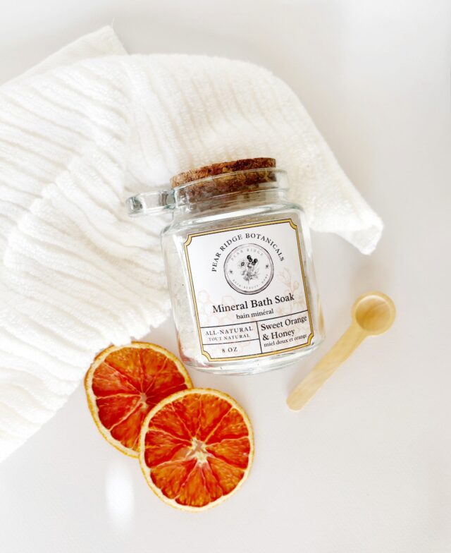 Madelyn Prewitt's Sweet Orange and Honey bath soak, available on her website. Photo courtesy of Madelyn Prewitt