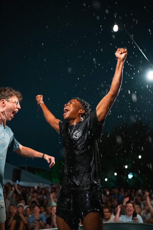 Baptisms occur on Wednesday night, concluding FM72. Photo courtesy of Anna Webb