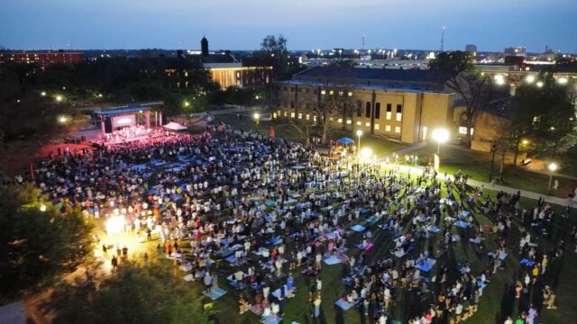 FM72 fills Fountain Mall long after classes conclude. Photo courtesy of Anna Webb