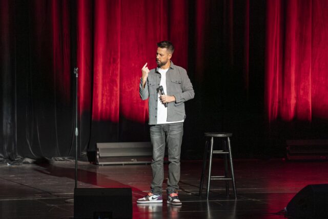 John Crist, known for his sketches on social media, relates his faith and knowledge of the bible with the odd and often comedic facets of everyday life. His videos have garnered more than one billion views and 8 million followers across various social media platforms. Jake Schroeder | Photographer