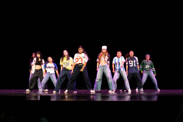 The Filipino Student Association performs a hip hop piece at Asianfest on Friday night at Waco Hall. Caleb Garcia | Photographer