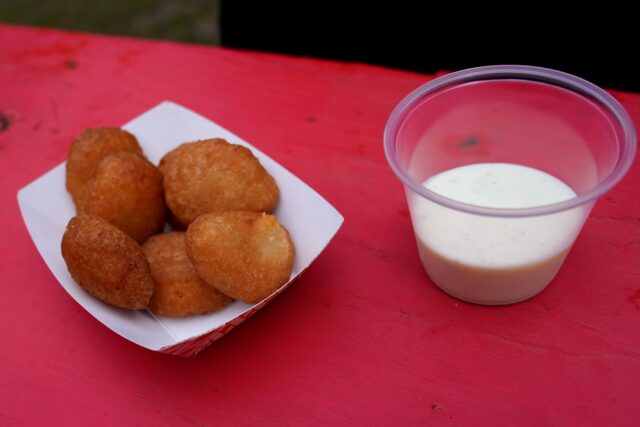 The fried mac and cheese was underwhelming by itself, but when paired with the creamy ranch, was an excellent choice for a savory snack. Sophia Monson | Social Media Editor
