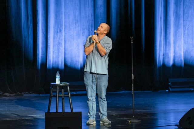 Mason James, a standup comic from Houston, opens the night of laughs with his own fifteen minute set. Jake Schroeder | Photographer