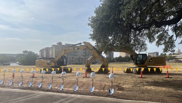 Construction equipment was posed on the site to decorate the empty land. Josh Siatkowski | Lead Writer