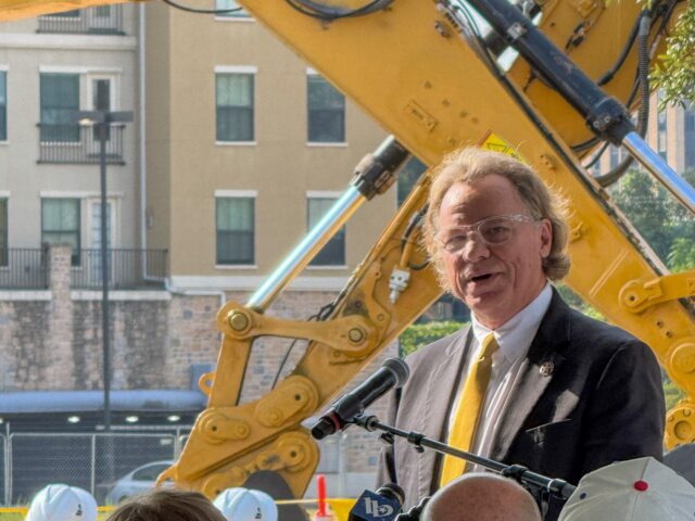 Waco Mayor Jim Holmes was one of multiple city leaders to address the crowd on Thursday morning. Photo courtesy of Mary Thurmond