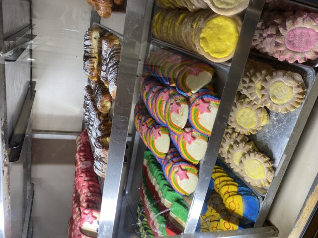 Pastries fill the trays along the walls at Jimenez Bakery. Arden Berry | Arts & Life Editor