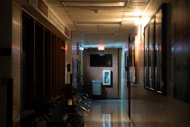 Power outage at Castellaw Communications Center. Layla Bazan | Photographer